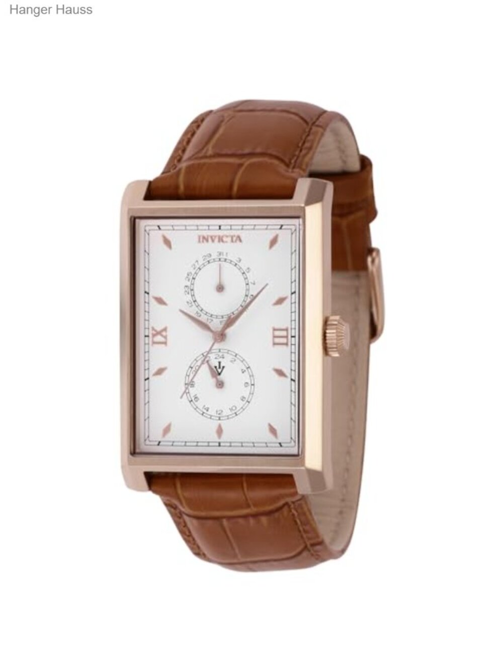 Men's Vintage Round Analog Leather Strap Watch, 30mm, Quartz Movement, Classic